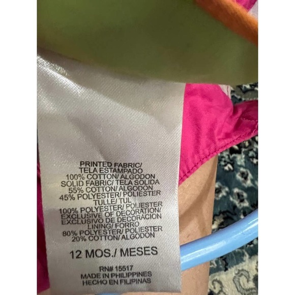 Penelope Mack Pink and Orange Sleeveless Dress Size 12 Months EUC​​​ - Picture 4 of 4